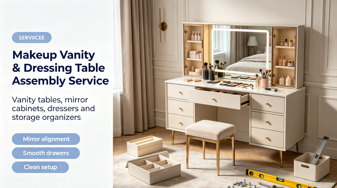 Makeup Vanity & Dressing Table Assembly Service