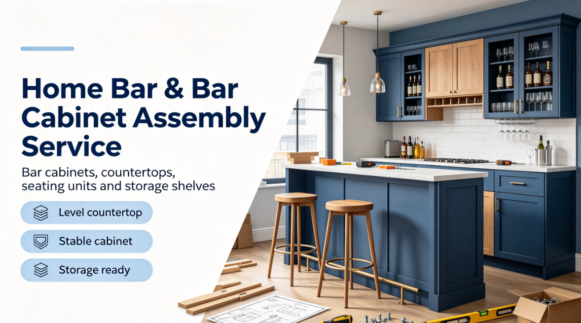 Home Bar & Bar Cabinet Assembly Service