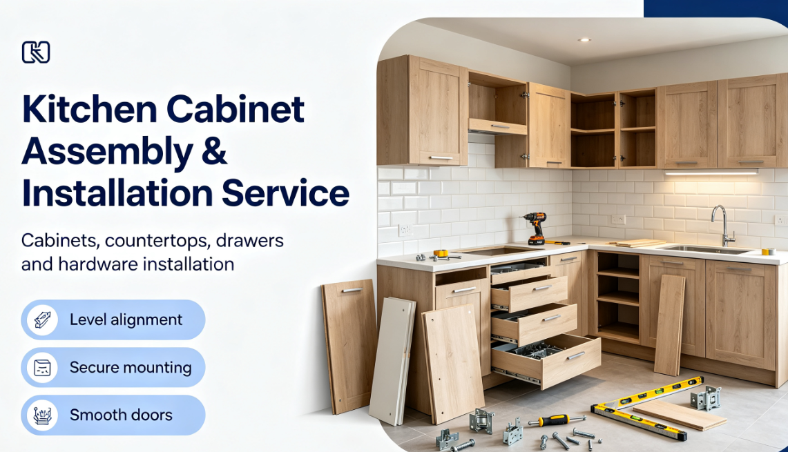 Kitchen Cabinet Assembly & Installation Service