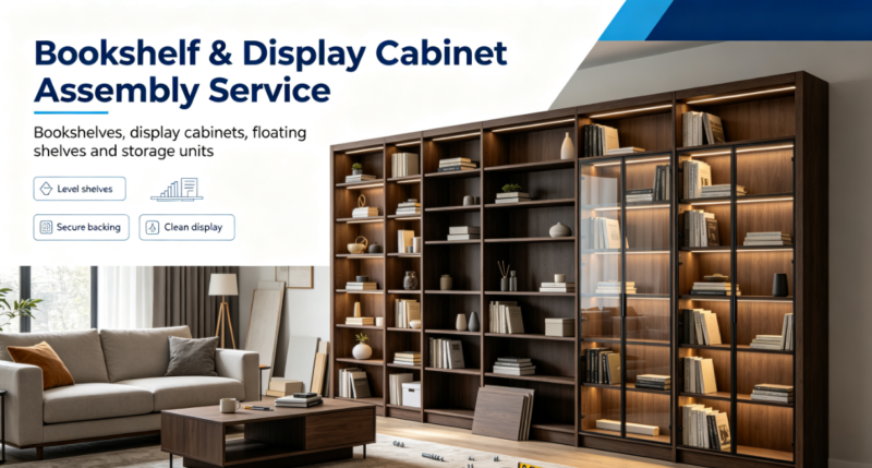 Bookshelf & Display Cabinet Assembly Service