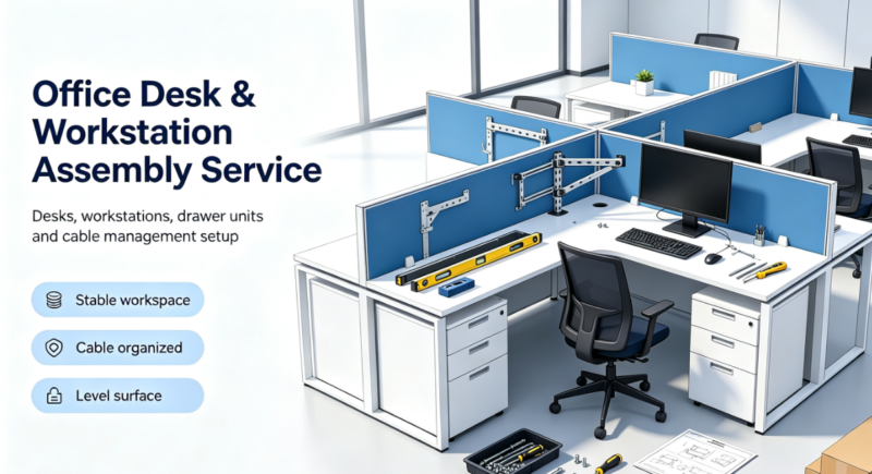 Office Desk & Workstation Assembly Service