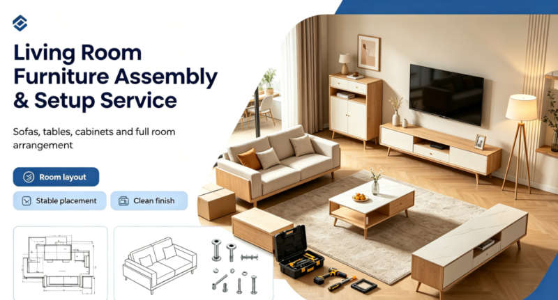 Living Room Furniture Assembly & Setup Service